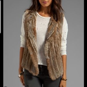 Rudsak rabbit fur vest